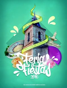 an advertisement for the festival, called feriao de fiesta