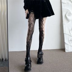 Material: 15DColor: Black, White Trendy Black Stockings For Winter, Trendy Black Winter Tights, Trendy Black Fall Hosiery, Trendy Black Hosiery For Spring, Black Tight Hosiery For Halloween, Black Thigh High Hosiery For Winter, Trendy Black Tight Stockings, Trendy Tight Black Stockings, Trendy Black Knee-high Tights