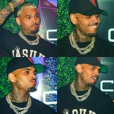 multiple shots of a man with tattoos and piercings