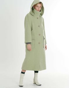 ■Premium Mohair Alpaca Blending Detachable Hooded Long Coat ■Made in KOREA ■COMPOSITIONMOHAIR 10%ALPACA 8% WOOL 62%NYLON 20% ■FABRIC QUALITY*560g/m mohair, alpaca blend fabric*Fabric with wool certification mark*Surface with a soft terry fabric’s feeling ■SIZE SPEC55S/66M ■CLOTHING CAREDRY CLEANING ■DESIGN POINT*A design that combines a formal and casual feel with a regular size silhouette*Detachable hood and pocket detail at chest and lower waist*Buttons engraved with gradation dyeing and logos Three Dimensional Shapes, Long Coats, Clothing Care, Detachable Hood, Pocket Detail, Long Coat, Satin Fabric, Alpaca, Blending