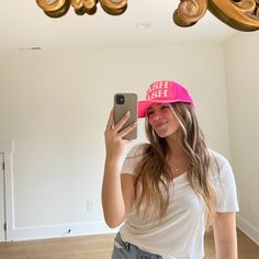 Get ready to stand out in the crowd with our Personalized Bright Pink Hat! Whether you're hitting the beach, running errands, or simply enjoying a sunny day out, this vibrant hat is the perfect accessory to add a pop of color to your outfit. Personalize it with your name, initials, or a fun message to make it uniquely yours. Crafted with quality materials and featuring an adjustable strap for a comfortable fit, this hat is both stylish and practical. Elevate your everyday look and make a stateme Beach Running, Personalized Hats, Name Initials, Pink Hat, Sunny Day, Bright Pink, Everyday Look, Running Errands, Your Name