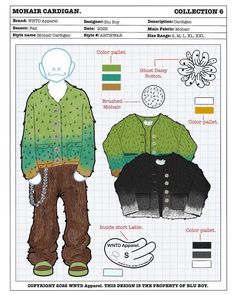 a paper doll is shown with clothes and other things to make it look like they are wearing