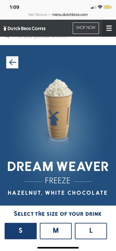 the frozen drink is on sale for $ 5