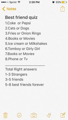 an iphone screen with the text, best friend quiz and two cats or dogs on it