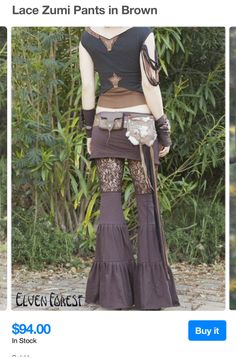 Fitted Hippie Harem Pants For Festival, Bohemian Harem Yoga Pants For Festivals, Hippie Style Non-stretch Festival Pants, Bohemian Wide-leg Harem Pants For Festivals, Bohemian Ankle-length Harem Pants For Festivals, Grunge Outfit Inspiration, Fairy Clothes, Punk Outfits