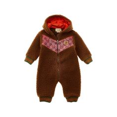 About The Brand: Eclectic And Coveted. Italian Luxury Redefined. Wool-Blend Jumpsuit In Brown With Sherpa Construction, Mesh-Lined Hood, Printed Paneling And Ribbed Trim Zipper Closure 70% Polyester, 30% Wool Contrast: 70% Cotton, 30% Polyester Hood Lining & Application: 100% Polyester Trim: 96% Wool, 3% Polyamide, 1% Elastane Dry Clean Only Made In Italy Our Products Are 100% Genuine. In Some Cases We Purchase Merchandise From Trusted Independent Suppliers And Not Directly From The Brand Owner. Gucci Dresses, Baby Pink Dresses, Gucci Top, Gucci Baby, Brand Owner, Gucci Dress, Baby Boom, Gucci Kids, Luxury Baby