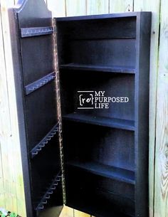 an open bookcase with the words, my proposed life written on it's side