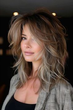 Layered Haircuts For Women, Haircuts For Long Hair With Layers, Shaggy Haircuts, Long Layered Haircuts, Short Layered Haircuts, Shag Haircut, Hair Design, Long Layered Hair, Haircuts For Long Hair