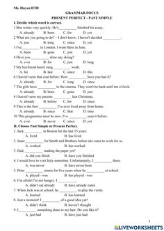 the worksheet for an english speaking practice