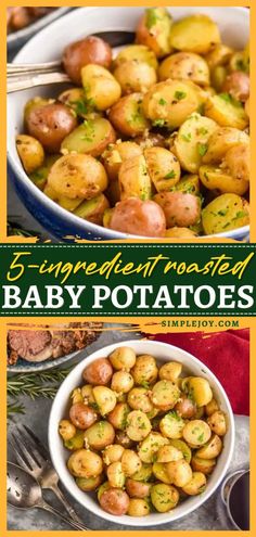 Roasted Baby Potatoes, christmas side dishes, holiday dinner ideas Small Colored Potatoes Recipe, Miniature Potatoes Recipe, Baked Petite Gold Potatoes, Boiled Golden Potato Recipes, Cooking New Potatoes, Small Whole Potatoes Recipes, Mini Potato Medley Recipe, Small Patotoes Recipes, Small New Potatoes Recipe