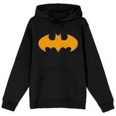 You'll answer the call wearing this men's Batman hoodie. You'll answer the call wearing this men's Batman hoodie. Drawstring hood Long sleeves 1-pocketFABRIC & CARE Cotton, polyester Machine wash Imported Color: Black. Gender: male. Age Group: adult. Pattern: Graphic. Black Pop Culture Crew Neck Hoodie, Pop Culture Black Hoodie Sweatshirt, Black Pop Culture Hoodie Sweatshirt, Batman Hoodie, Batman Dc Comics, Batman And Batgirl, Batman Dc, Fashion Pics, Batgirl