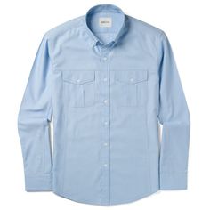 Men's Utility Shirt - Maker In Asphalt Gray End-on-End | Batch Fitted Cotton Shirt With Welt Pockets, Fitted Cotton Shirt With Pockets, Spring Cotton Shirt With Welt Pockets, Utility Shirt, Stylish Mens Fashion, Utility Pockets, The Editor, Shirt Maker, What Matters Most