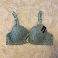 Mamia Bra Womens Size 36c Blue Floral Lace Lightly Lined Underwire Brand New With Tag, Never Worn Back Closure Adjustable Straps Smoke Free And Pet Friendly Home Demi Cup Bra, Black Hook, Red Bra, Coral Lace, Purple Leopard, White Bras, Full Coverage Bra, Pink Bra, Bra Women