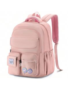 WARNING: CHOKING HAZARD-Small parts, not for children under 3 yrs.2 Pcs Back To School School Bag Set Personality Fashionable High-Capacity Backpack&Handbag&Pencil Case Multi-Piece Backpack With Laptop Compartment School Bag Backpack Purse Gingham Durable Nylon School Backpack & Best Backpacks For School Pink Cute   Polyester Animal,Colorblock,Plain Classic Backpack   Kids Bags & Luggage, size features are:Bust: ,Length: ,Sleeve Length: Cute School Bag, Best Backpacks For School, Cute School Bags, Girl Backpacks School, Kids Travel, Childrens Backpacks, School Bags For Girls, Classic Backpack, Cool Backpacks