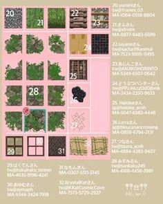 an info sheet showing the different types of plants and their names in english, japanese or japanese