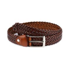 "Buy Woven Mens Belt - Brown Braided Belt - Men's Woven Leather Belt - Dress Cognac Casual Cool BELT SIZE: Choose from drop down menu above BELT WIDTH: 1 3/8\" | 3.5 cm MATERIAL: Genuine Leather TYPE: Braided Belt COLOR: Brown BUCKLE COLOR: Silver CONDITION: New INCLUDED: Dust bag PAYMENT Shopping on Etsy is 100% safe. I accept Paypal to make your payment process totally secure. Paypal also protect your financial information. WORLDWIDE DELIVERY Delivery to USA, Canada 10-14 business days Europea Formal Brown Belts, Formal Leather Rope Belt, Formal Woven Leather Belt, Classic Leather Rope Belt, Classic Braided Leather Belt, Leisure Outfits, Braided Belts, Mens Belt, Cognac Color