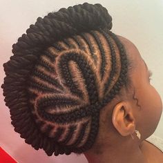 ᴾᴿᴱᵀᵀᵞ ᴷᴵᴰˢ ᴿᴼᶜᴷ✰ Cornrow Heart, Braid Mohawk, Braid Styles For Girls, Lil Girl Hairstyles, Kid Braid Styles, Natural Hairstyles For Kids, Mohawk Hairstyles, Kids' Braids