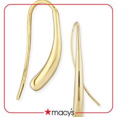 in stock Modern Yellow Gold Earrings From Macy's, Macy's Modern 14k Gold Earrings, Macy's Modern Yellow Gold Earrings, Modern Polished Earrings From Macy's, Macy's Modern Earrings With Polished Finish, Macy's Modern Polished Earrings, Modern Gold Earrings From Macy's, Macy's Modern Gold Earrings, Modern Macy's Earrings For Anniversary