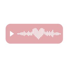 an audio wave on a pink button with the sound equalizer highlighted in white text