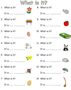 the worksheet for what is it? with pictures and words to help students learn how