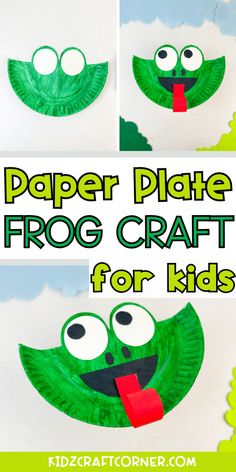 paper plate frog craft for kids to make