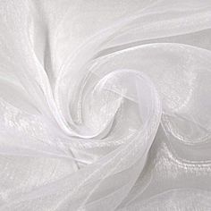 "White organza fabric by the yard, 60\" wide. Perfect for decorations, table runners, clothing" Wedding Dress Fashion, Hall Colour, Pretty Crafts, Fashion Crafts, Fascinator Hairstyles, Organza Wedding, Christmas Craft Supplies, For Wedding Dress, Event Supplies