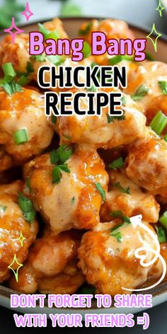 the cover of bang bang chicken recipe