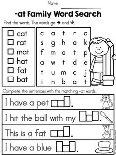 the worksheet for reading and writing words with pictures to help kids learn how to read