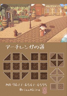 an image of the game's map for animal crossing, with animals and people walking around