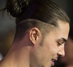 Man’s Long Hairstyle, Mens Long Haircut Undercut, Man Bun Shaved Sides, Manbun Undercut Fade, Samurai Man Bun, Long Hair Undercut Men, Top Knot Undercut, Samurai Hairstyle Men, Long Hair Undercut