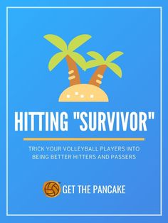 the hitting's survivor logo on a blue background with text that reads get the pancake