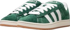 Dark Green Shoes, Campus Adidas, Adidas Campus 00s, Digital Closet, Adidas Campus, Stadium Goods, Cloud White, Green Shoes, Samba