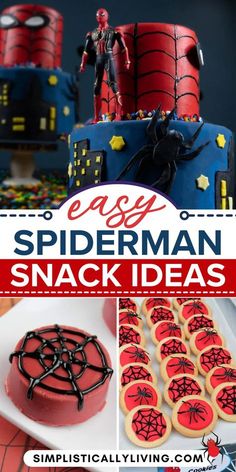 spiderman snack ideas for kids and adults to enjoy in their own home or office