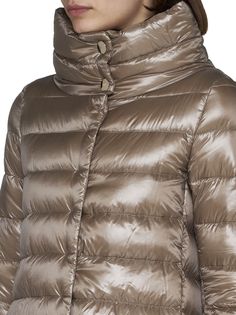 Padding: 90% Down, 10% Feather Shell: 100% Polyamide Elegant Spring Outerwear With Padded Collar, Luxury Fall Outerwear With Padded Collar, Designer Spring Outerwear With Padded Collar, Italy Women, Herno Jacket, Marine Serre, Sneaker Wedge, Luxury Shop, Padded Jacket