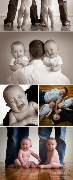 multiple pictures of people holding babies in their arms