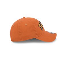 The Flintstones 9TWENTY Adjustable Cap features an embroidered Flintstones wordmark at the front panels with an orange undervisor and an adjustable D-Ring closure at the rear. Casual Orange Hat With Embroidered Logo, Orange Adjustable Baseball Cap With Curved Brim, Orange Baseball Cap For Sports Events, Orange Adjustable Curved Brim Baseball Cap, Orange Curved Brim Sports Hat, Orange Adjustable Trucker Hat With Curved Bill, Adjustable Orange Baseball Cap, Adjustable Orange Hat With Curved Bill, Orange Sports Visor Baseball Cap