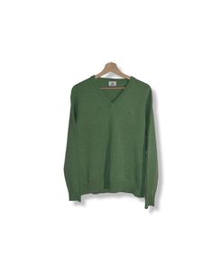 Lacoste sweatshirt! Condition: 10/10 Size: Size 4 on lable but please check measurements before buying! Materials:50% wool 50% acrylic  Sleve length:59cm Shoulder width:46cm Chest width:58cm Body length: 61.5cm FEEDBACK & SHOP Leave your feedback for us is very import and if you have any issues please contact us to resolve it!! Classic Green V-neck Long Sleeve Sweater, Green Long Sleeve Casual Polo Sweater, Casual Cotton V-neck Sweater, Green Crew Neck Cotton Polo Sweater, Casual Cotton V-neck Sweatshirt, Classic Green Long Sleeve V-neck Sweater, Casual Cotton V-neck Polo Sweater, Green Crew Neck Polo Sweater, Lacoste Sweatshirt