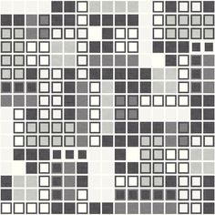 a gray and white wallpaper with squares in the middle, on top of each other