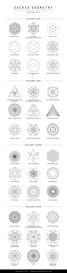 an info sheet showing different types of lines and shapes