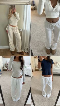 Styling White Sweatpants, Sweatpants Fit, White Sweatpants, Sweatpants, White, Tracksuit Bottoms