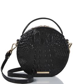 From the Melbourne Collection by BRAHMIN&#x2C; the Lane Crossbody Bag Features LeatherZip top closureGold-tone hardwareBack slide in pocketRemovable&#x2C; adjustable strapInterior zip pocketThree credit card slots Single strapApprox.: 8.20'' W x 8'' H x 2.80'' DImported.Due to the nature of the materials used&#x2C; each Brahmin product is one-of-a-kind. Variances in the pattern and texture of your bag Elegant Black Round Case Bag, Evening Bag With Removable Pouch In Round Case, Chic Round Case Shoulder Bag For Evening, Black Bags With Removable Pouch Round Case, Black Bags With Removable Pouch In Round Case Shape, Black Bag With Removable Pouch And Round Case, Black Bags With Removable Pouch And Round Case, Chic Round Case Shoulder Bag With Detachable Handle, Chic Bags With Removable Pouch In Round Case