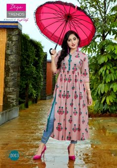 Simple Kurta Designs, Designer Kurti Patterns, Simple Kurti Designs, Long Kurti Designs, Long Dress Design, Cotton Kurti Designs