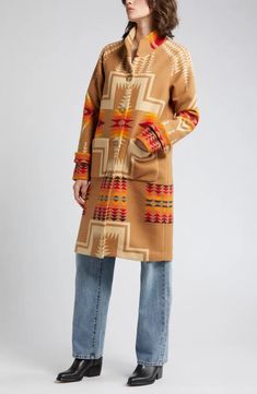 Pendleton 1930s Archive Coat | Nordstrom Blanket Coat, Longline Coat, Flannel Tops, Sun Valley, Thermal Long Sleeve, Womens Blazers, Linen Blazer, Trendy Clothes For Women, Coat Fashion