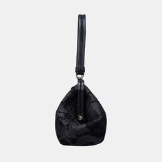 Crafted with carpet and luxurious lambskin leather, this semi-structured shoulder bag stands on its own for easy access, and it's closed with invisible magnets integrated within the frame complemented by cowhide leather patches for added flair.This is a design modified from the top handle purse by adding 4.50" to the handle drop, the handle drop of this purse is 9.50" which is perfect for shoulder carry. Overall measurements:• Bottom Width: 12-1/2"• Top Hinge Width: 11"• Depth: 4-3/4"• Height: 6 Evening Bags With Top Handle And Leather Details, Formal Black Shoulder Bag With Handles, Evening Top Handle Shoulder Bag With Leather Handles, Evening Shoulder Bag With Leather Top Handle, Evening Shoulder Bag With Top Handle And Leather Handles, Evening Shoulder Bag With Top Handle And Leather Details, Evening Satchel With Double Leather Handles, Black Satchel With Leather Handles For Evening, Formal Leather Evening Bag With Top Carry Handle