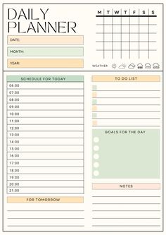 FREE Printable Daily Planner lessonplanner #plannermensal2024 #monthlyplannerpages #teacherplanner💦 Planner Ideas For School, Good Notes Daily Planner, Free Printable Daily Planner, Student Planner Organization, Daily Planner Ideas, Organizing Planner, Exam Planner, Daily Planner Pdf, Daily Planner Design