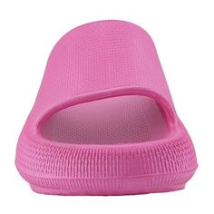 Type:Slides \nStyle:Sporty \nStyle:Vacation \nStyle:Fashionable \nColor:Pink \nPattern Type:Plain \nToe:Open Toe \nSize Fit:True To Size \nInsole Material:PU Leather \nOutsole Material:Rubber \n Pillow Slippers, Women Flat Sandals, Slippers For Women, Womens Sandals Flat, Flat Sandals, Quick Dry, Open Toe, Pu Leather, Slides