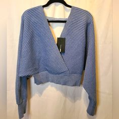 Did You Hear 6 More Weeks Of Winter? So It Is Not Too Late To Add Sweaters To Your Closet! Especially This One. It Is Great For A Date Night On A Cold Winter. It Is A Light Blue And With Gliter! The Gliter Does Not Fall Off Like In Some Tops. It Is On The Material Of The Sweater. Snatch This One Before It's Gone. *I Will Add Measurements Tonight.* Glitter Sweater, Cold Winter, Too Late, Blue And Silver, Fashion Nova, Date Night, Sweaters For Women, Light Blue, Glitter