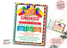 this is an image of a fun birthday party ticket and coupon for $ 50