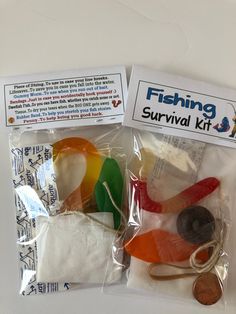 there are two pieces of crafting kits in the package and one is for fishing