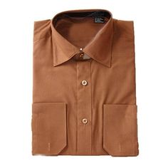 Gravity Threads Long Sleeve Dress Shirt, Brown, Small Sleeve-(32/33) Size: Small Sleeve-(32/33).  Gender: male.  Age Group: adult. Fitted Brown Shirt With Casual Collar, Brown Fitted Shirt With Casual Collar, Brown Buttoned Shirt For Office, Brown Slim Fit Button-up Shirt, Classic Fitted Dress Shirt, Fitted Brown Shirt For Fall, Brown Slim Fit Top For Workwear, Brown Fitted Shirt For Fall, Classic Fitted Shirt With Casual Collar